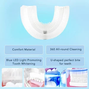 Portable U-shaped electric toothbrush, - Thumbnail Image 4