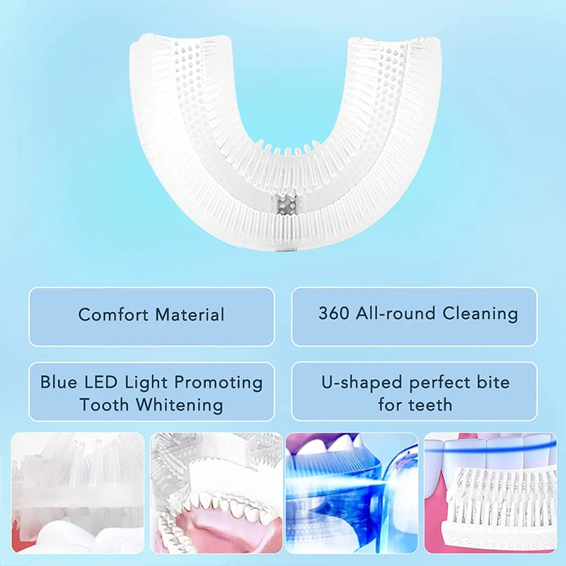 Portable U-shaped electric toothbrush, - Image 4