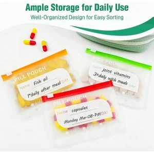 Waterproof Zipper Medicine Pouches Set - Thumbnail Image 3