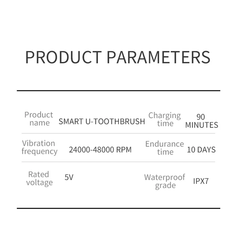 Portable U-shaped electric toothbrush, - Image 8