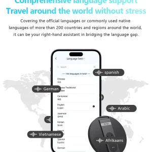 Ultra-thin AI Voice Translator - Portable Wireless Phone Stand - Thumbnail Image 3