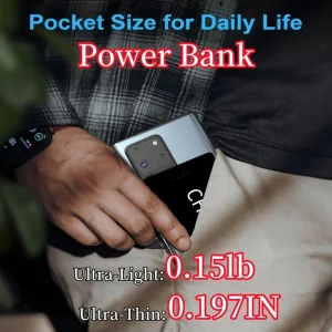 Mini Magnetic Power Bank Ultra-Thin - Thumbnail Image 2