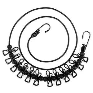 Retractable Travel Clothesline with 12 Clothespins