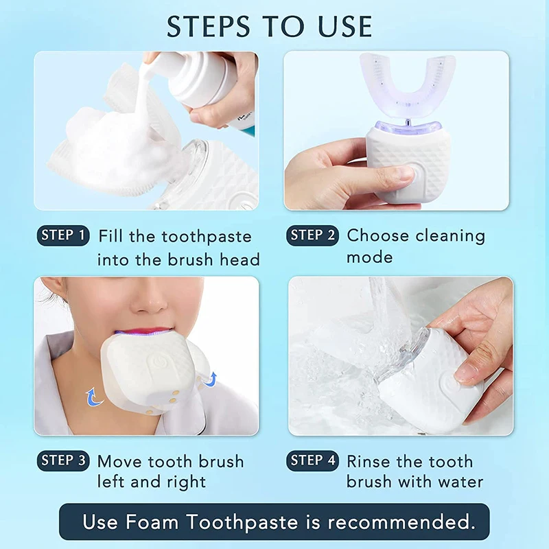 Portable U-shaped electric toothbrush, - Image 5