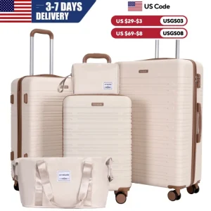 5-Piece Luggage Set with TSA Lock