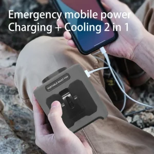 Portable Neck Fan  with Flashlight - Thumbnail Image 2