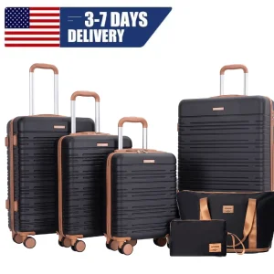 6 Piece Luggage Set and TSA Lock