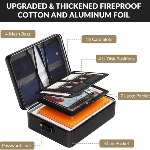 Document Bag Water-resistant Zipper with Lock - Thumbnail Image 4