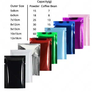 Smell Proof Heat Seal Open Top Pouches - Thumbnail Image 3