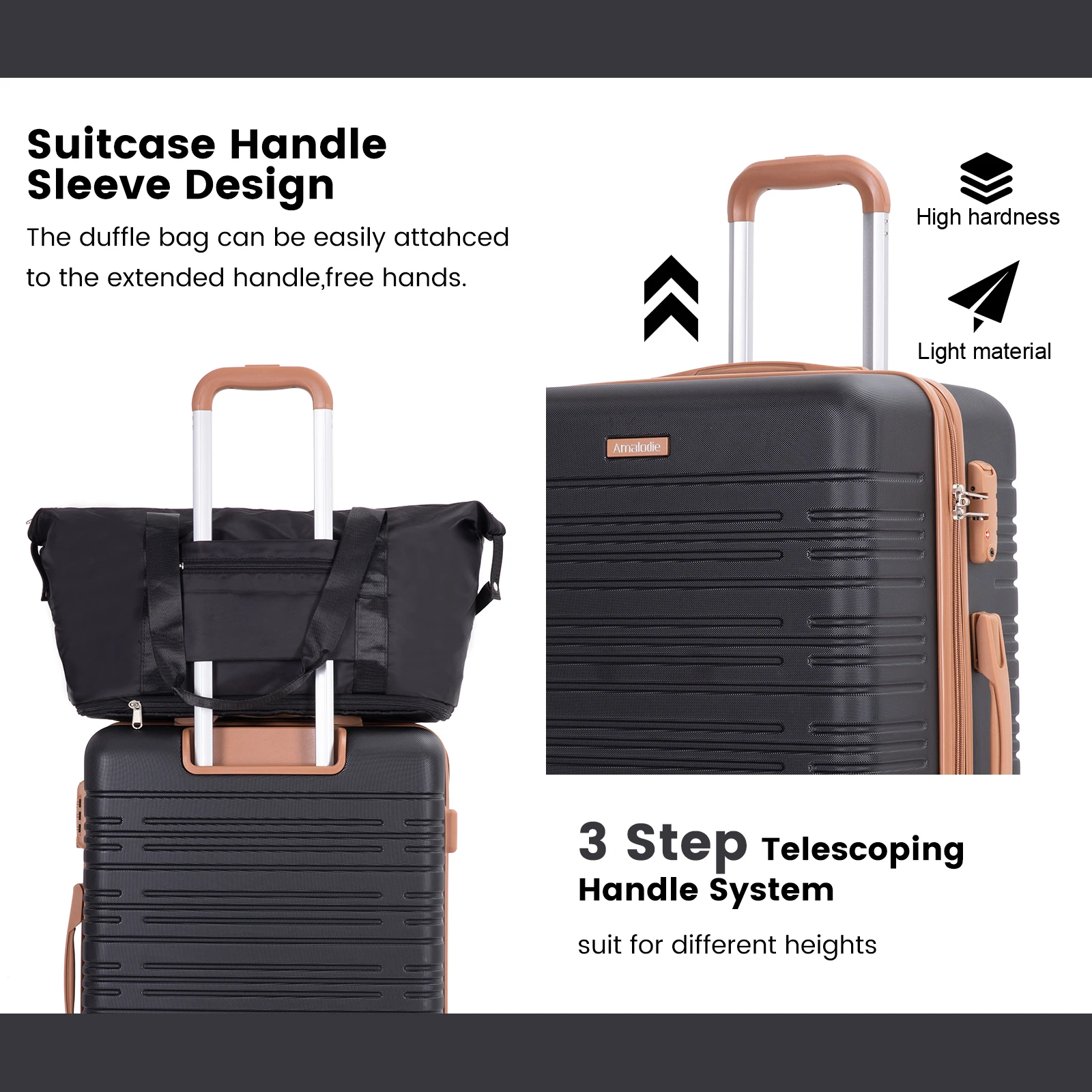 6 Piece Luggage Set and TSA Lock - Image 6