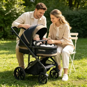 Multi Functional Foldable Foldable Lightweight Baby Stroller - Thumbnail Image 8