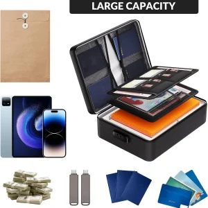 Document Bag Water-resistant Zipper with Lock