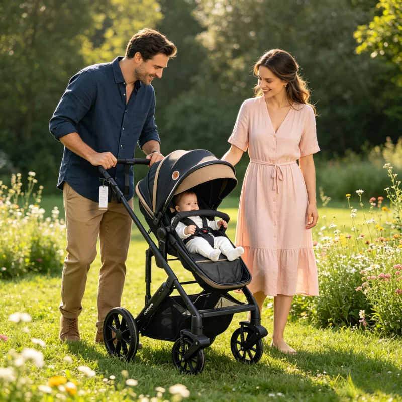 Multi Functional Foldable Foldable Lightweight Baby Stroller - Image 6