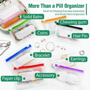 Waterproof Zipper Medicine Pouches Set - Thumbnail Image 6