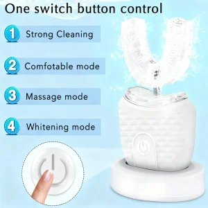 Portable U-shaped electric toothbrush, - Thumbnail Image 7