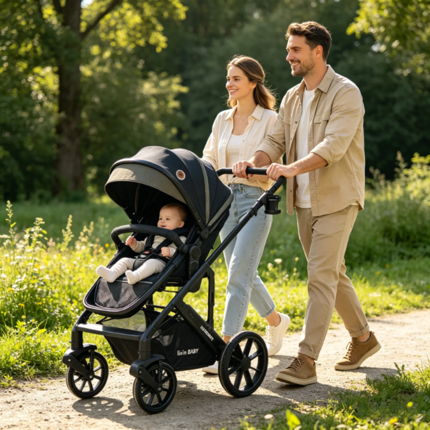 Multi Functional Foldable Foldable Lightweight Baby Stroller - Image 5