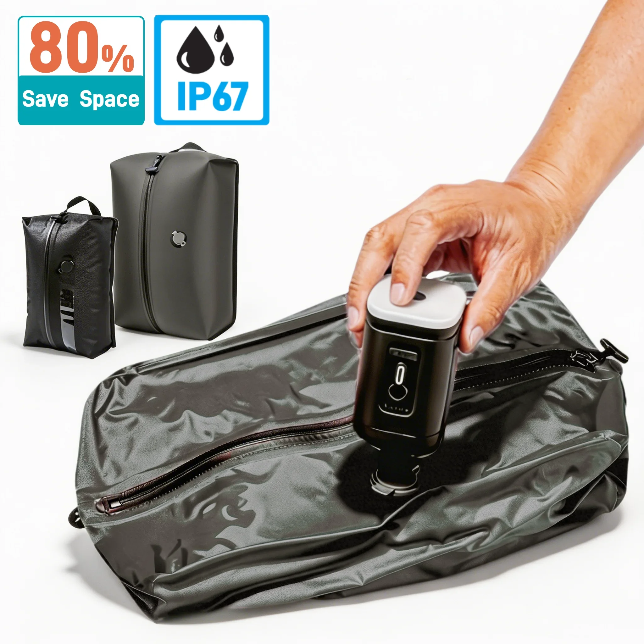 Travel Vacuum Bags with Wireless Electric Pump - Image 1