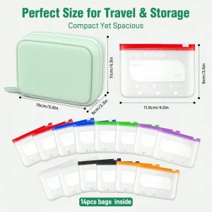Waterproof Zipper Medicine Pouches Set - Thumbnail Image 7