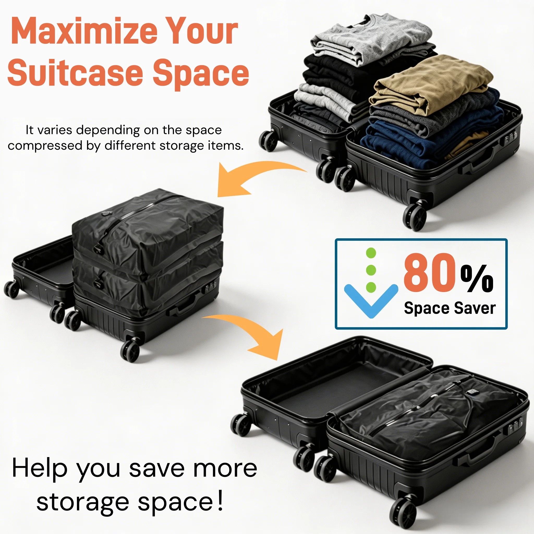 Travel Vacuum Bags with Wireless Electric Pump - Image 11