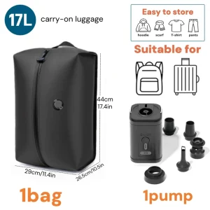 Travel Vacuum Bags with Wireless Electric Pump - Thumbnail Image 9