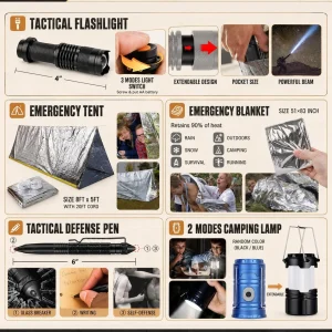 258-Piece Car Emergency Kit - Thumbnail Image 3