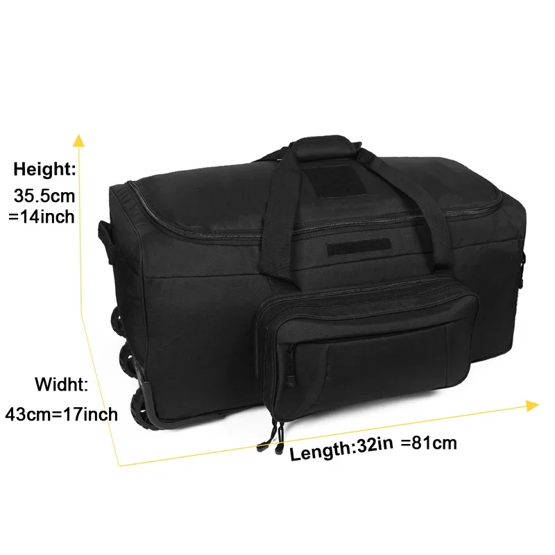 Large Capacity Tactical Rolling Duffel Bag - Image 3