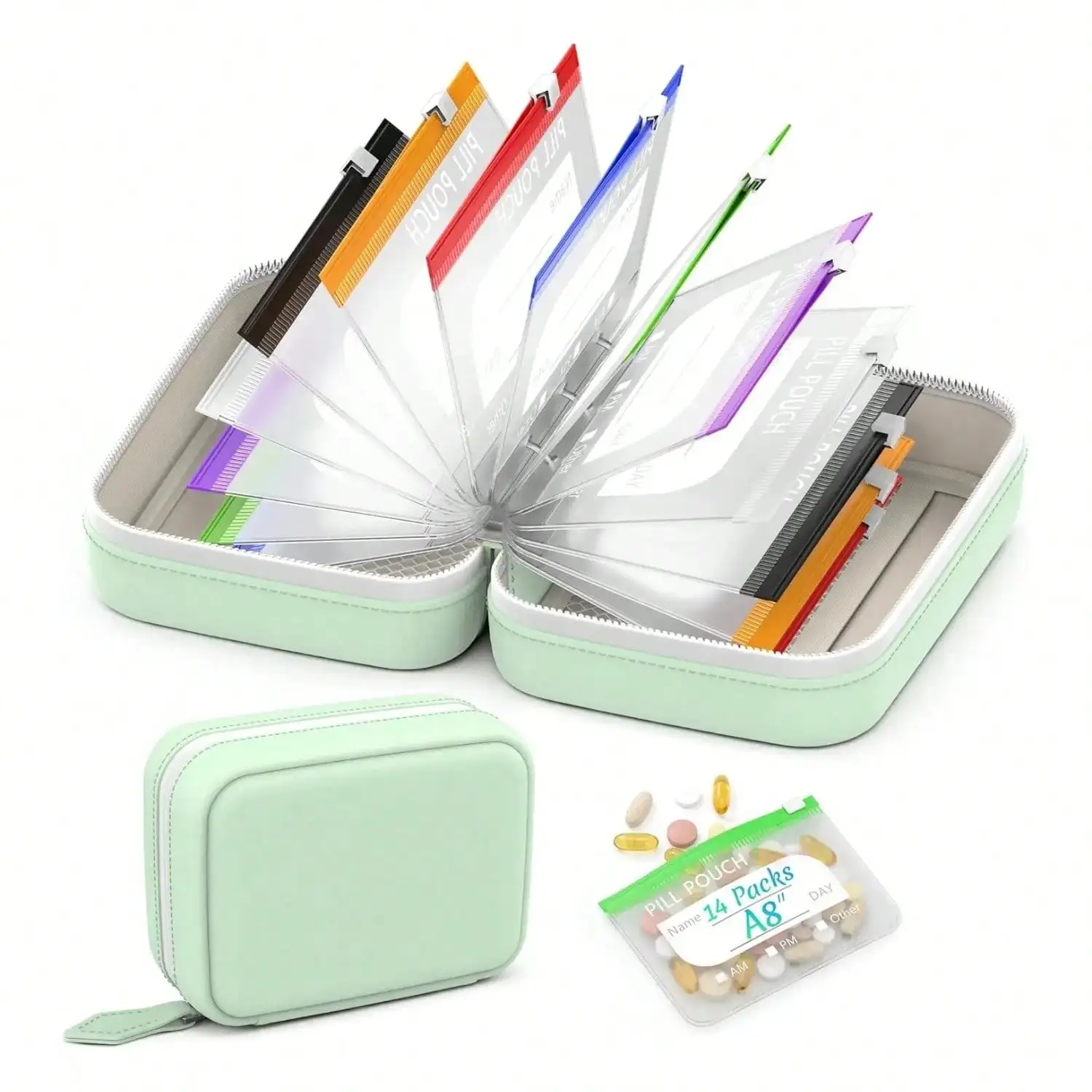 Waterproof Zipper Medicine Pouches Set - Image 1