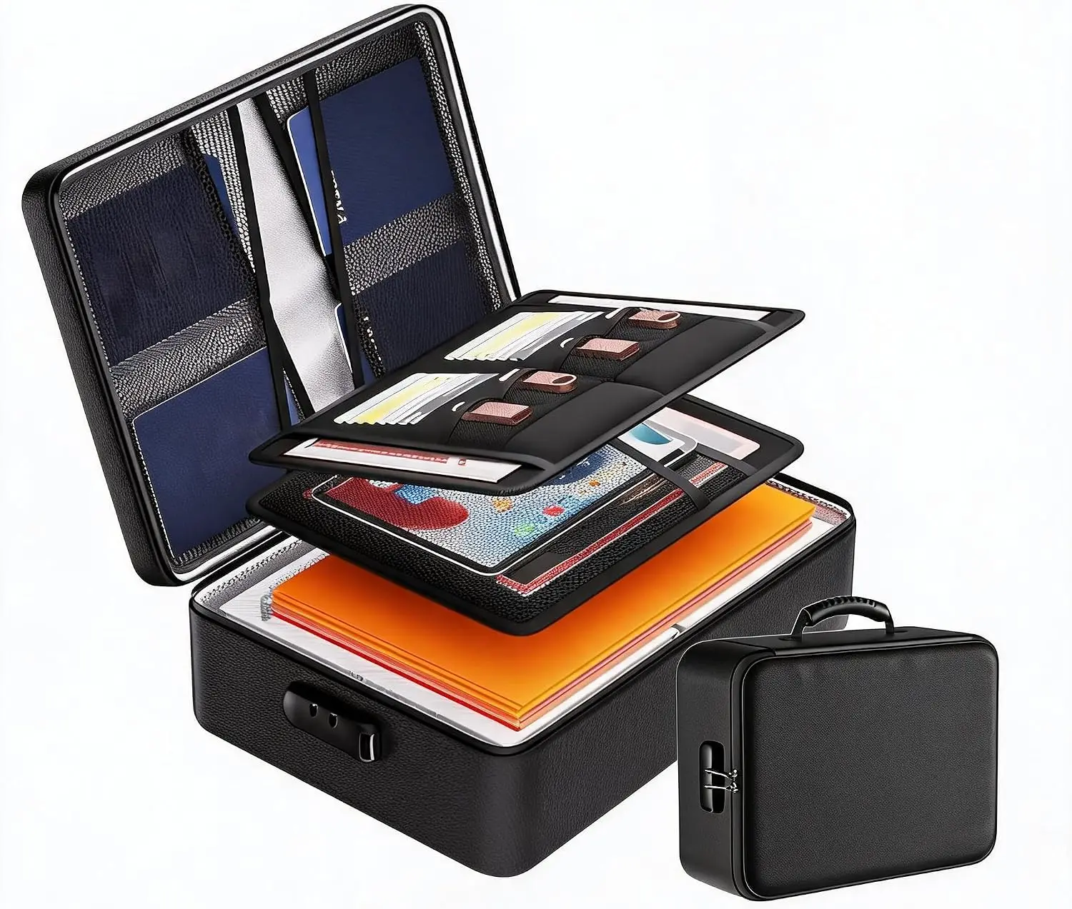 Document Bag Water-resistant Zipper with Lock - Image 7