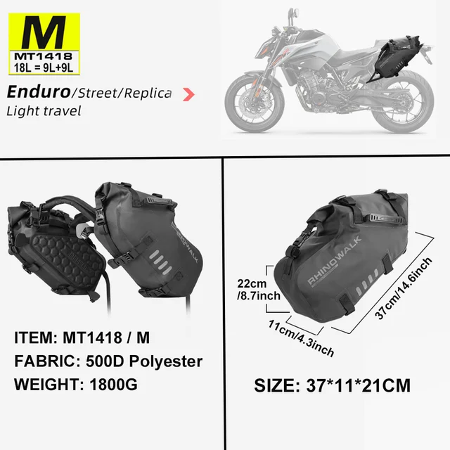 Motorcycle Side Bag Waterproof 18L-48L - Image 8