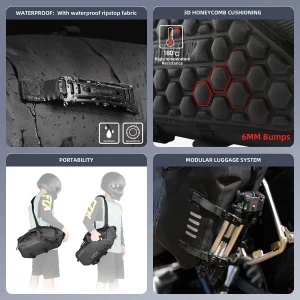 Motorcycle Side Bag Waterproof 18L-48L - Thumbnail Image 4