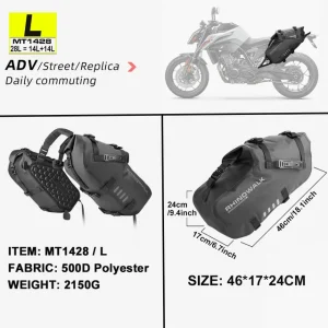 Motorcycle Side Bag Waterproof 18L-48L