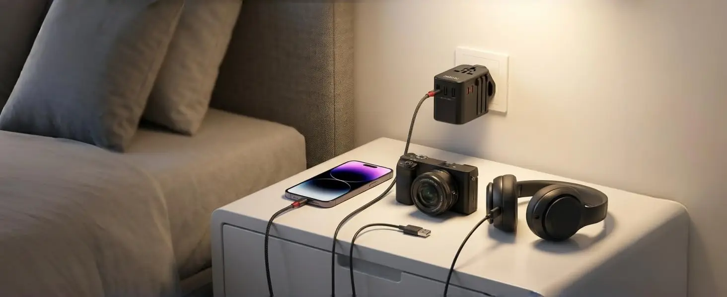 Universal Travel Adapter 35W Fast Charge - Image 9