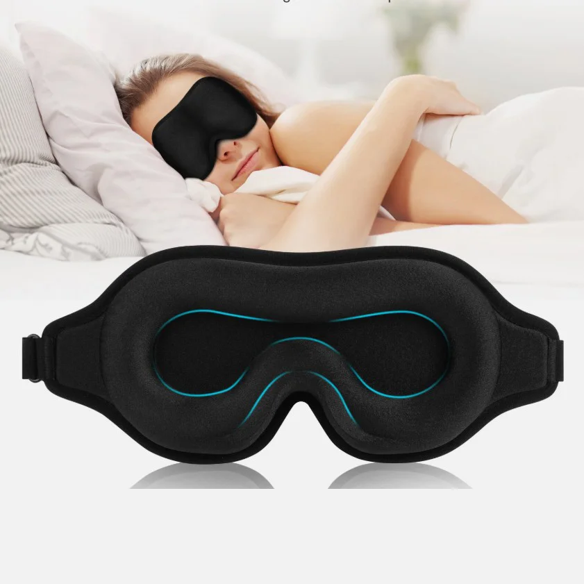 3D Sleep Mask Memory Foam Silk - Image 1