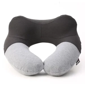 Portable inflatable travel pillow with washable cotton cover - Thumbnail Image 3