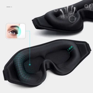 3D Sleep Mask Memory Foam Silk - Thumbnail Image 3