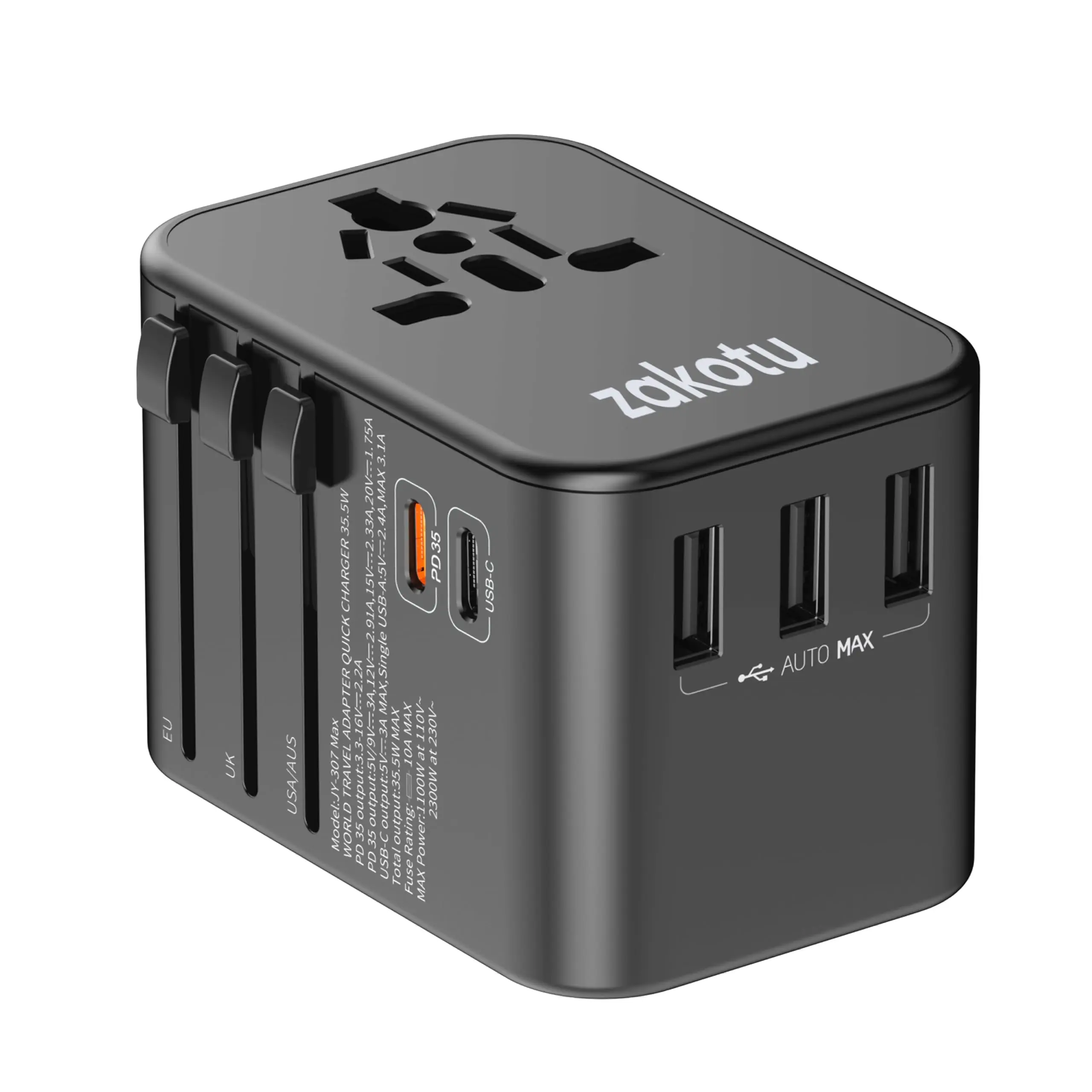 Universal Travel Adapter 35W Fast Charge - Image 7