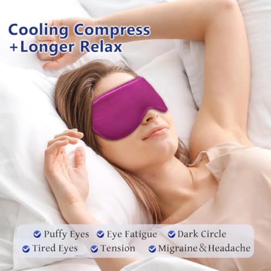 Cooling Eye Mask; Headache Relief Gel Mask - Image 2
