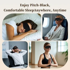 3D Sleep Mask Memory Foam Silk - Thumbnail Image 5