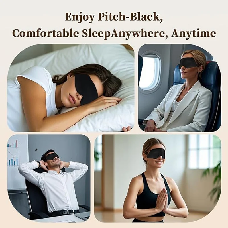 3D Sleep Mask Memory Foam Silk - Image 5