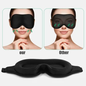 3D Sleep Mask Memory Foam Silk - Thumbnail Image 4