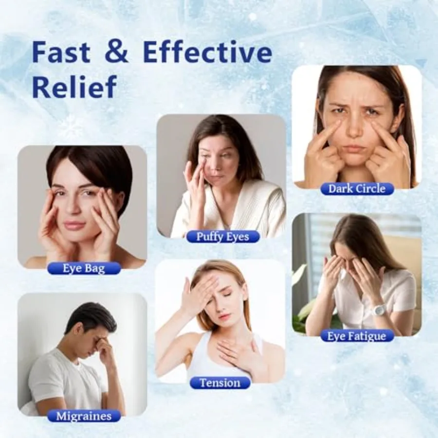 Cooling Eye Mask; Headache Relief Gel Mask - Image 5