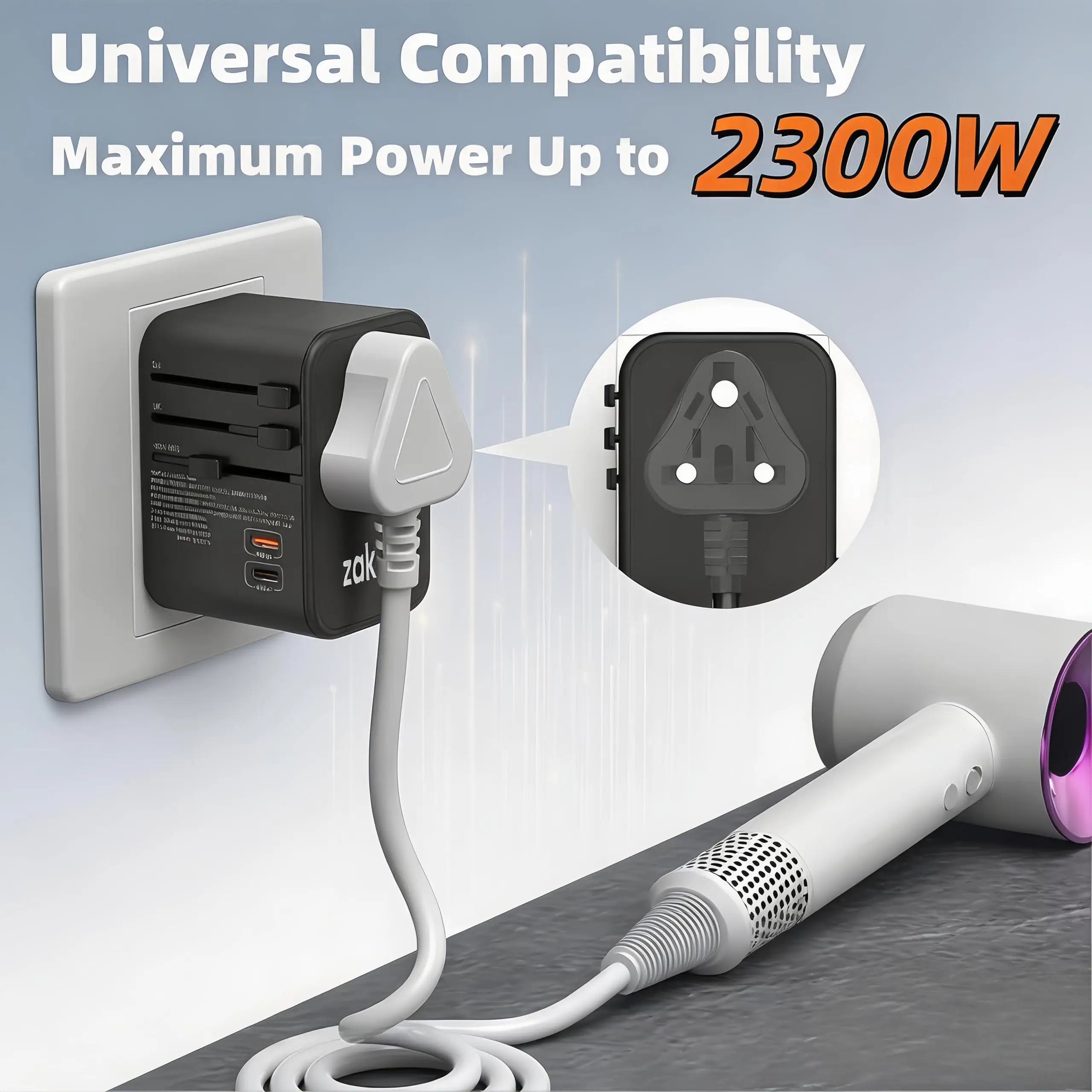 Universal Travel Adapter 35W Fast Charge - Image 5