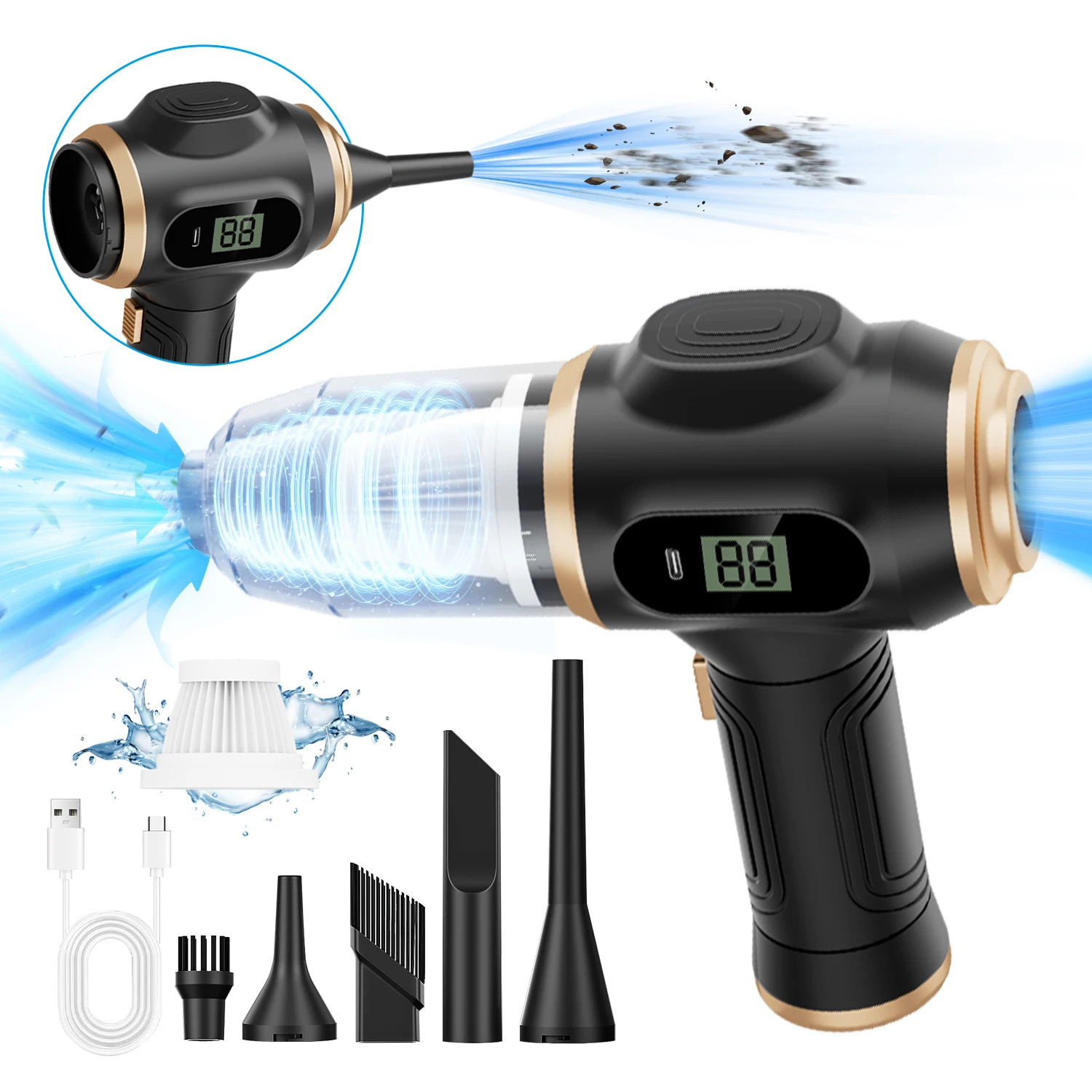 ABS Wireless Car Vacuum Cleaner - Image 3