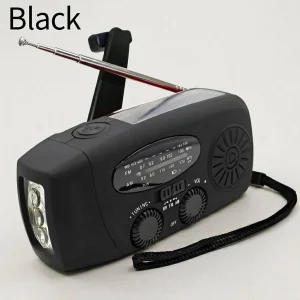 Solar Hand Crank Radio Emergency Weather Alert Device