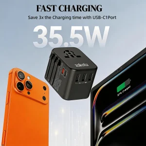 Universal Travel Adapter 35W Fast Charge - Thumbnail Image 6