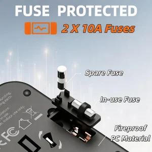 Universal Travel Adapter 35W Fast Charge - Thumbnail Image 2