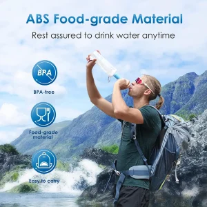 Portable Water Filter Straw for Camping   4 Pack - Thumbnail Image 6
