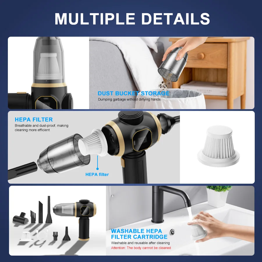 ABS Wireless Car Vacuum Cleaner - Image 10